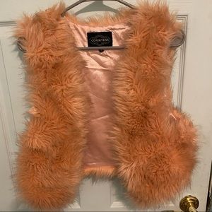 Faux fur vest